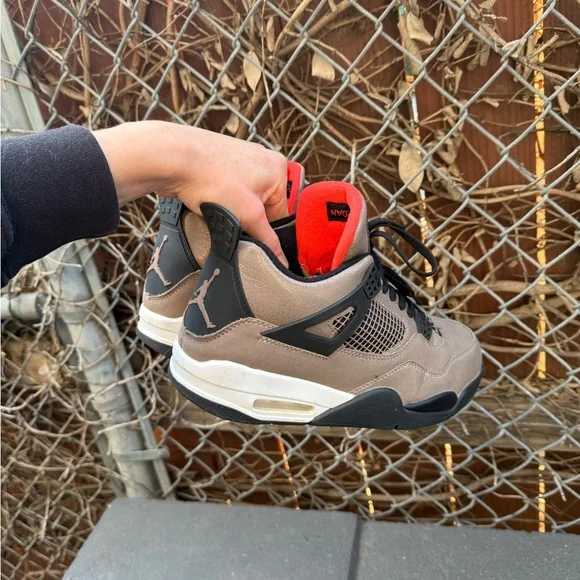 Jordan 4 retro taupe haze size 10 mens air jordan size 10 mens shoes size 10 nba - Picture 4 of 7